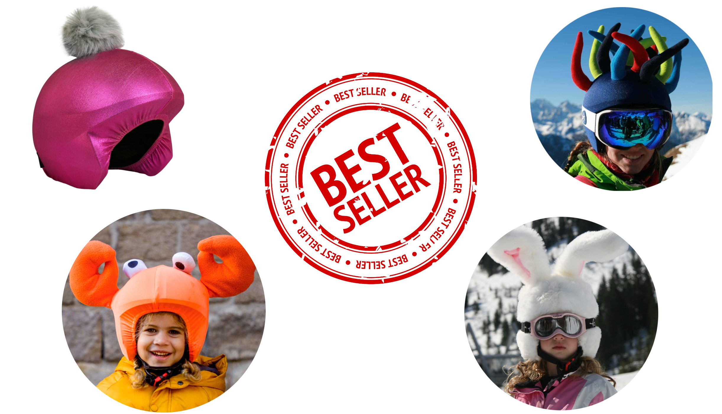 The best selling ski helmet covers this season.