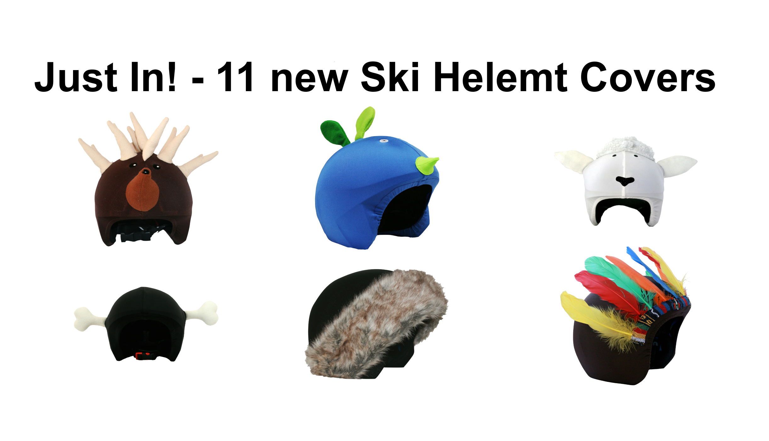 New Addition - 11 More CoolCasc Ski Helmet Covers In Stock.