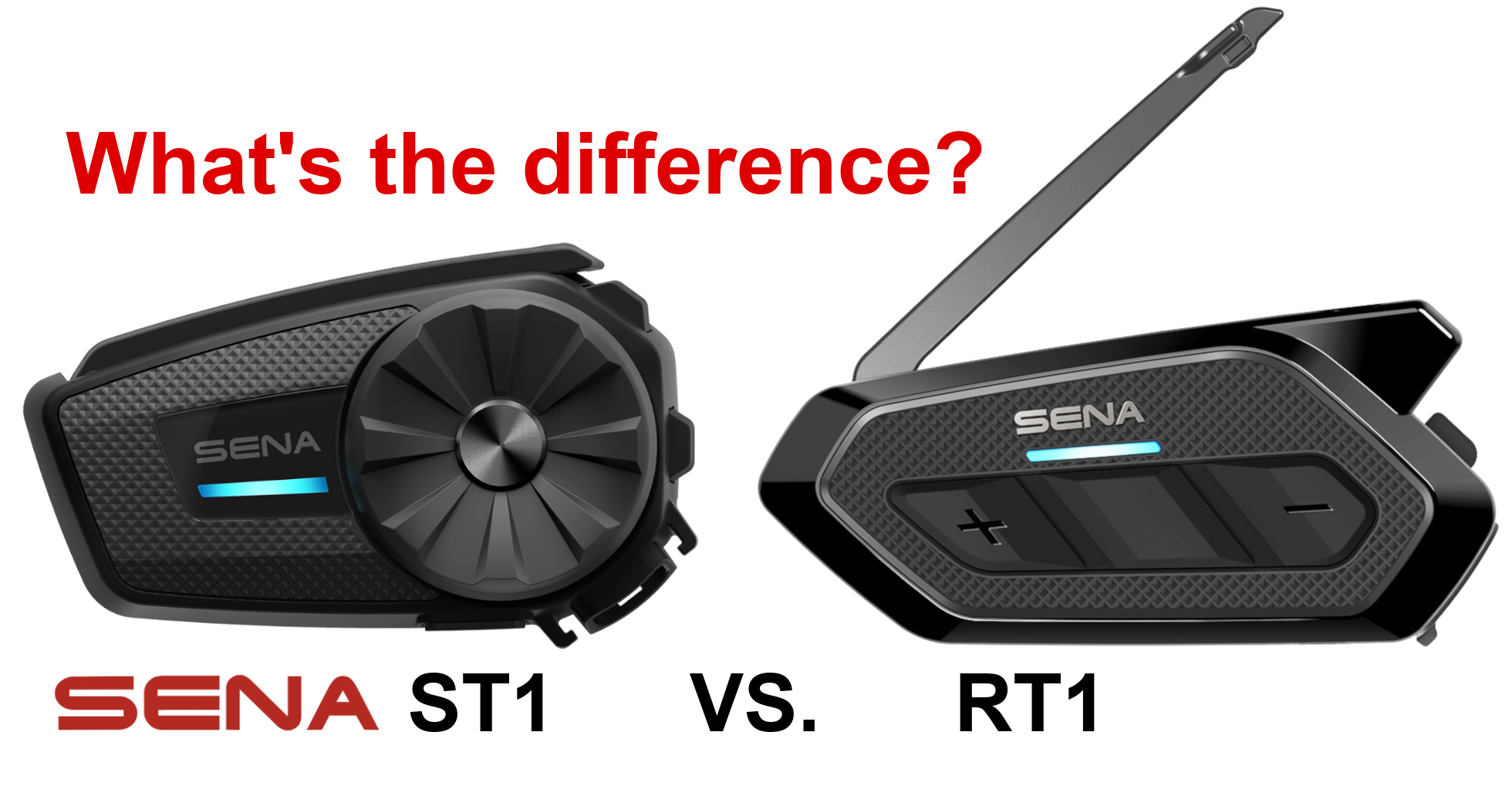 What's the difference between the Sena Spider ST1 and RT1?