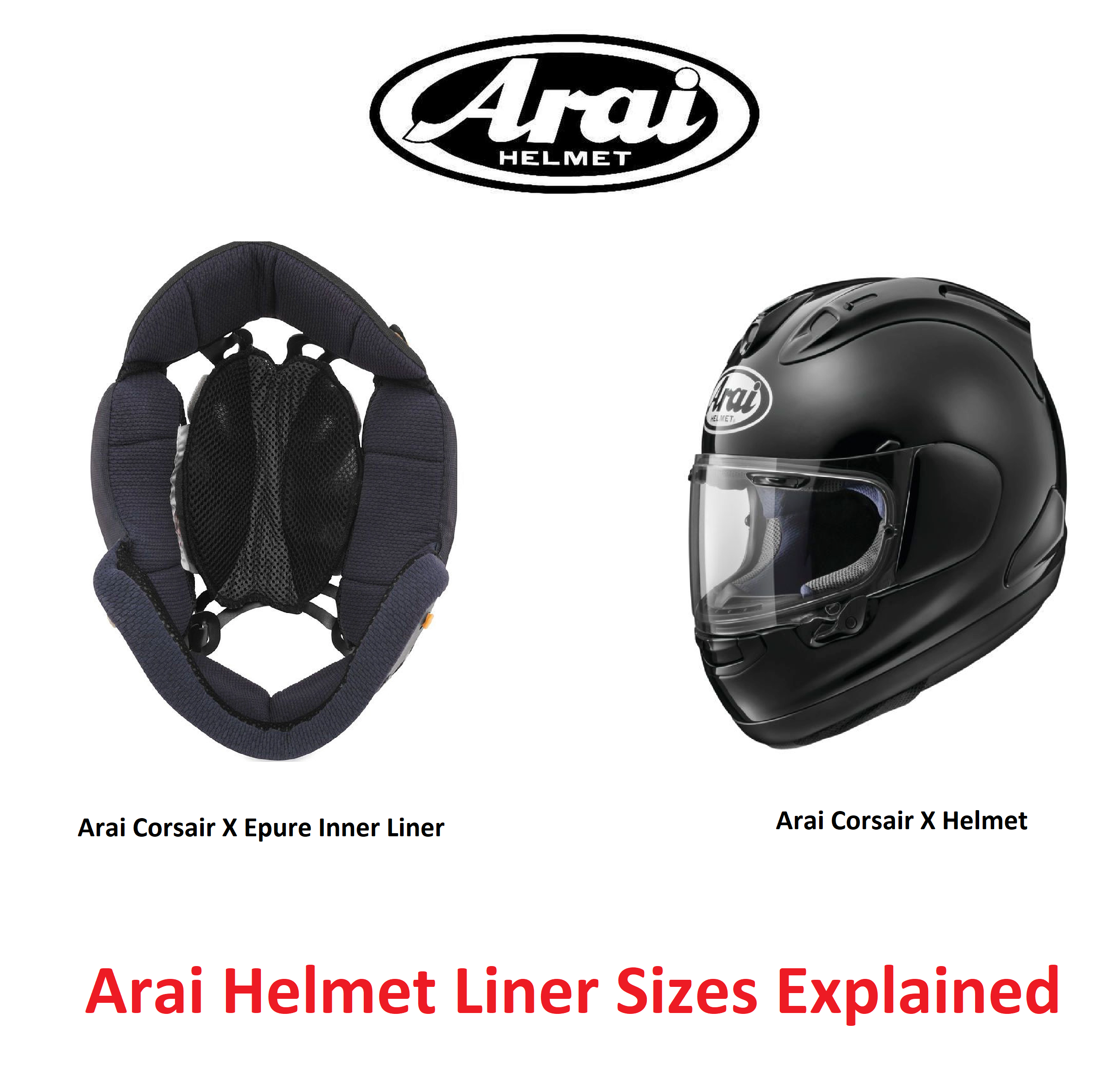 Arai Helmet Liner Sizes Explained