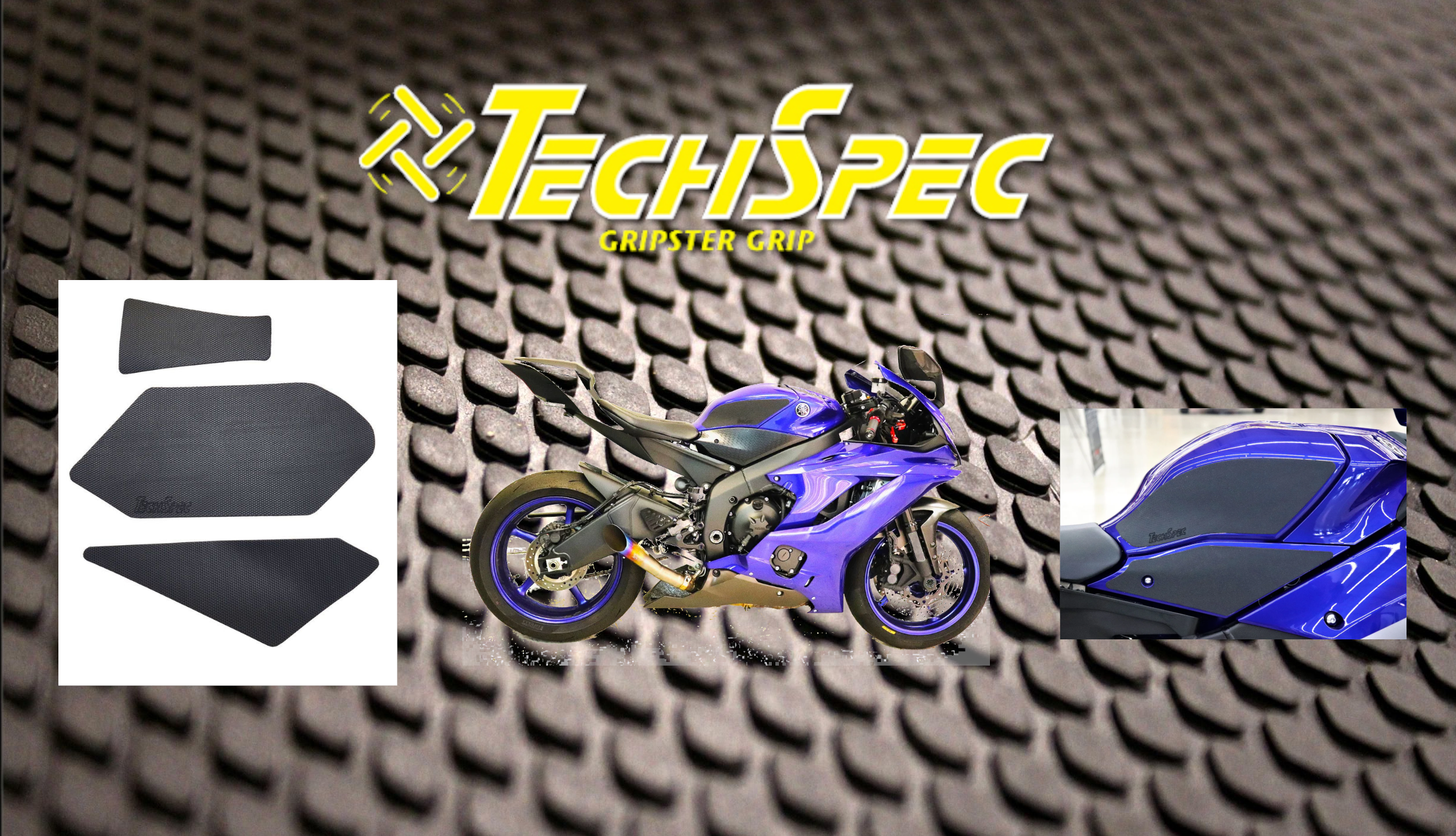 Now available – TechSpec Motorcycle Tank Grips!