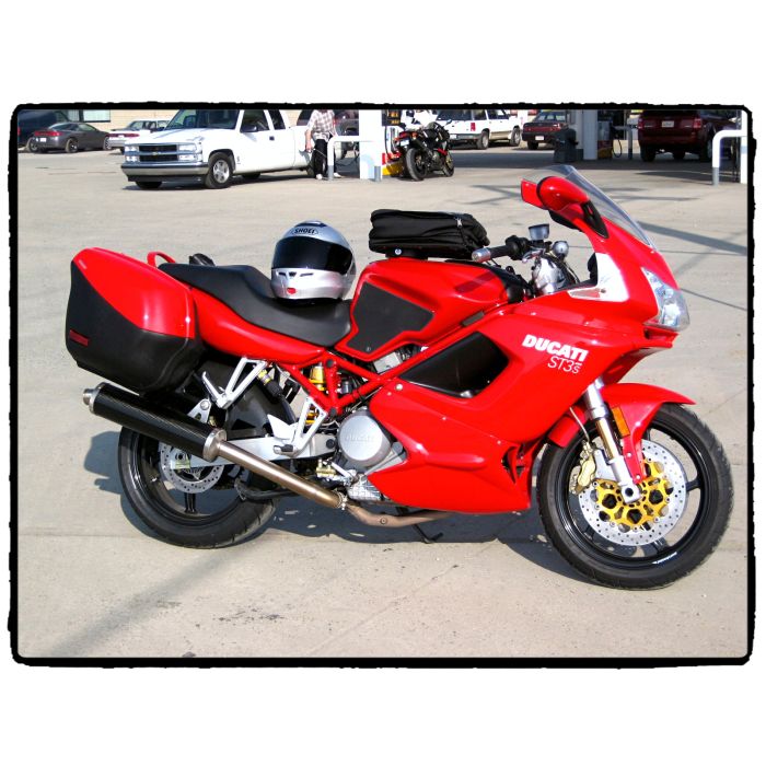 Techspec 62-0076-SS Snake Skin Tank Grips (Ducati ST3/ST4)