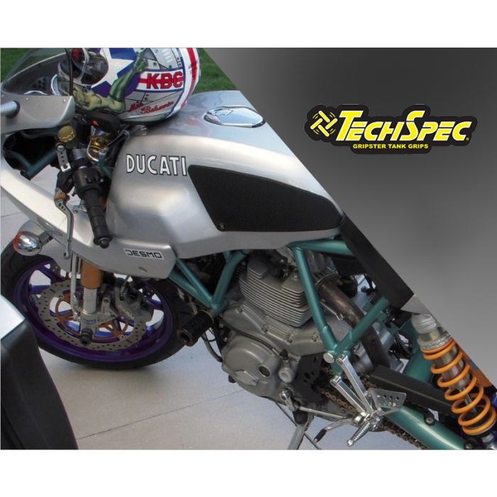 Techspec 62-1505-SS Snake Skin Tank Grips (Ducati Paul Smart 1000)