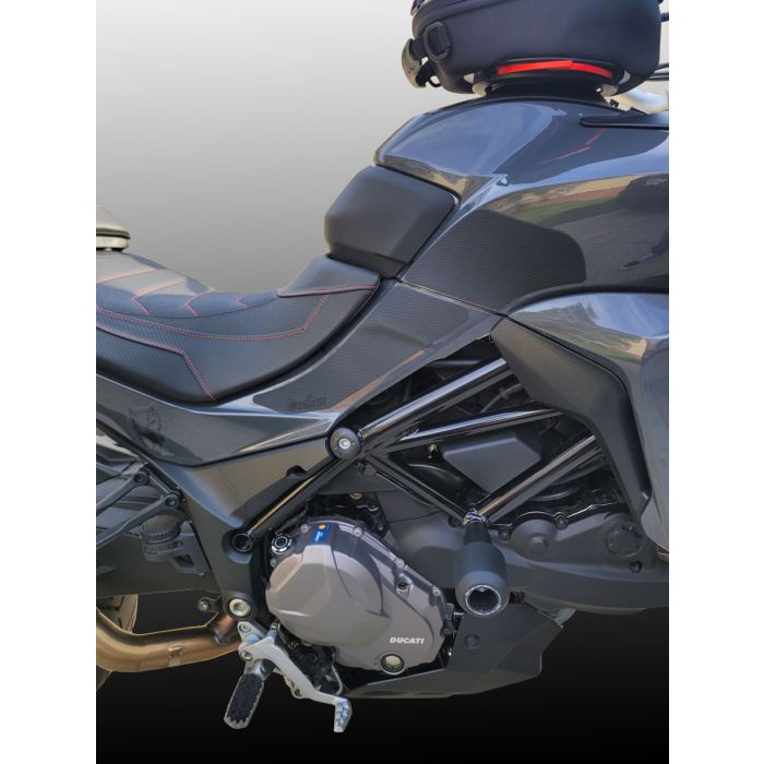 Techspec 62-1526-SS Snake Skin Tank Grips (Ducati Multistrada V2 2022+)