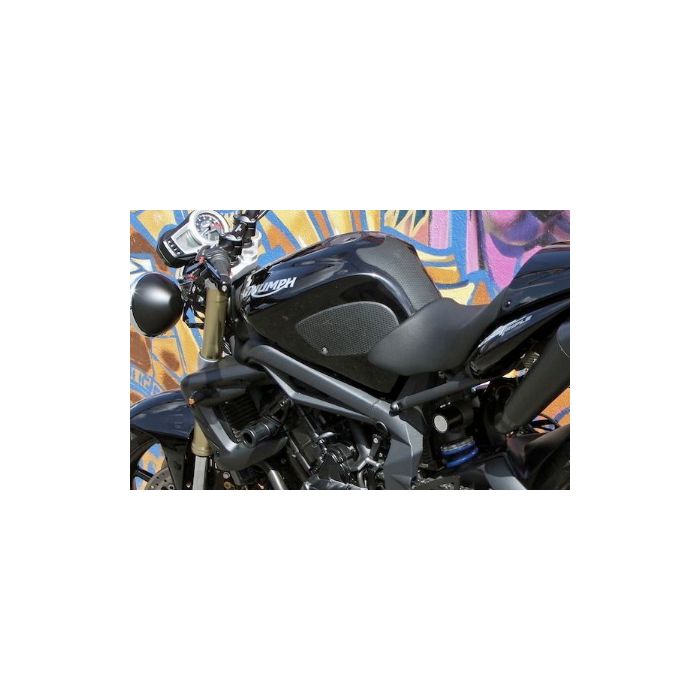 Techspec 62-0049-SS Snake Skin Tank Grips (Triumph Daytona 675 2006-2012 / Street Triple 2009-2012, Dave Moss Design)