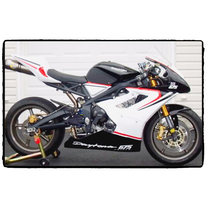 Techspec 62-0071-SS Snake Skin Tank Grips (Triumph Daytona 675 2006-2012 / Street Triple 2009-2012)