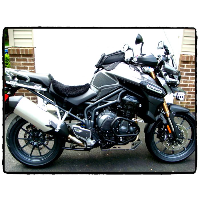 Techspec 62-3504-SS Snake Skin Tank Grips (Triumph Explorer 1200 2012-2021)