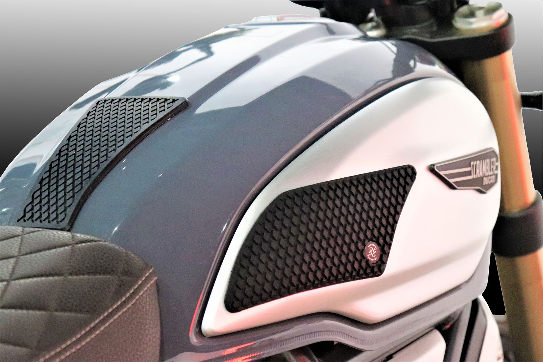 TechSpec 2021+ Ducati Scrambler Snake Skin Tank Grips