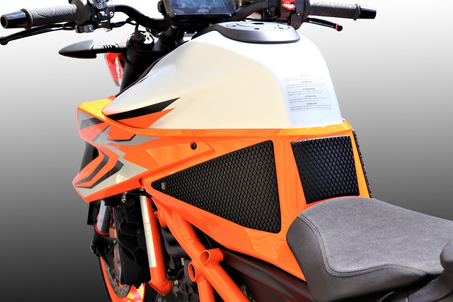 TechSpec 2020-2023 KTM 1290 Super Duke R Snake Skin Tank Grips