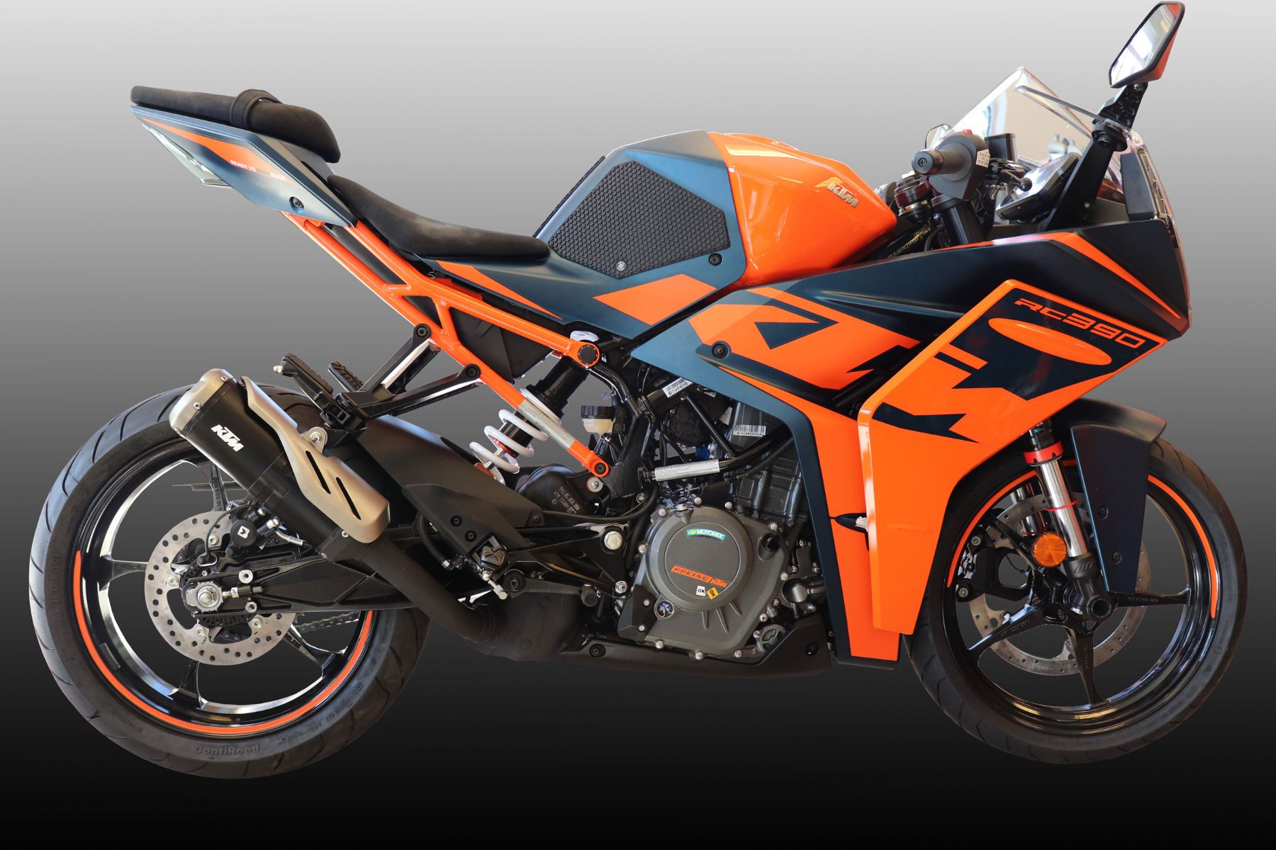 TechSpec 2021+ KTM RC 390 3/4 Tank Snake Skin Tank Grips