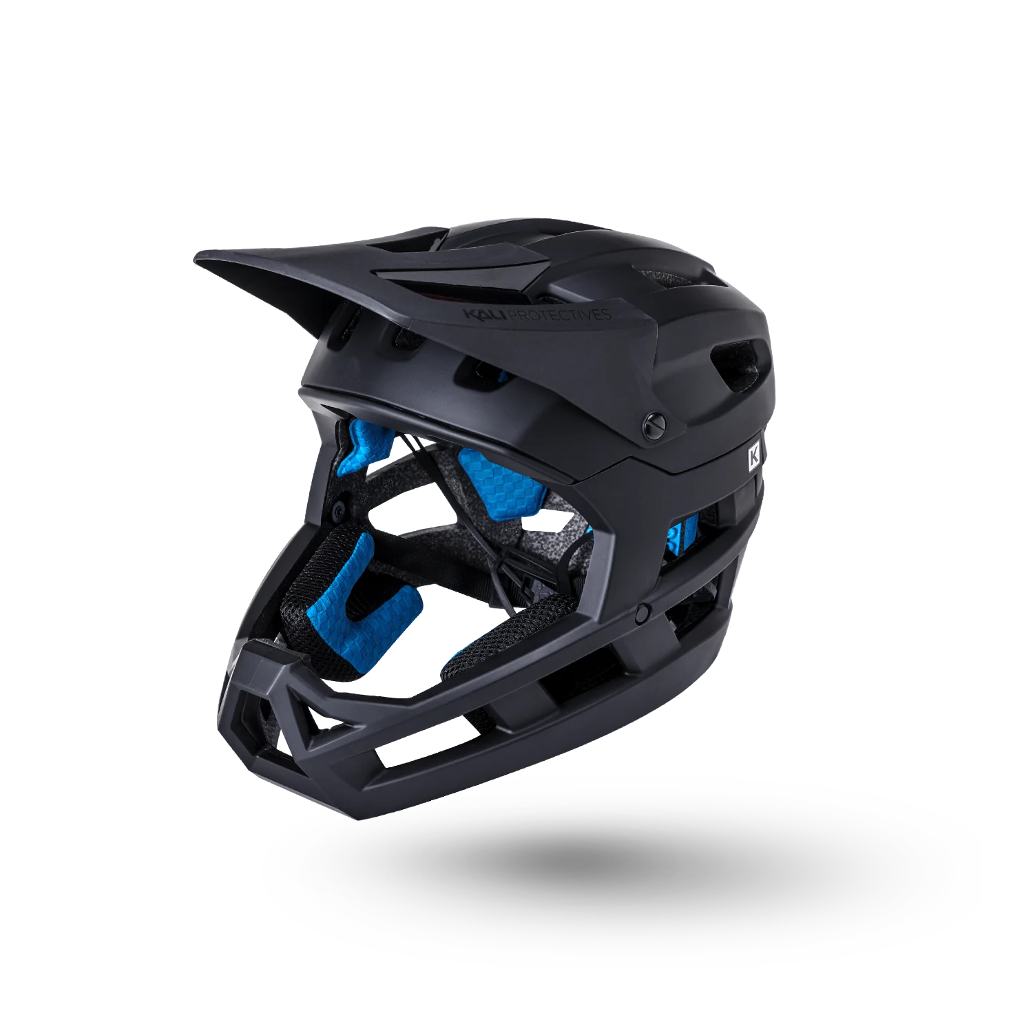 Kali DH Invader 2.0 Solid Matte / Gloss Black Bicycle Helmet