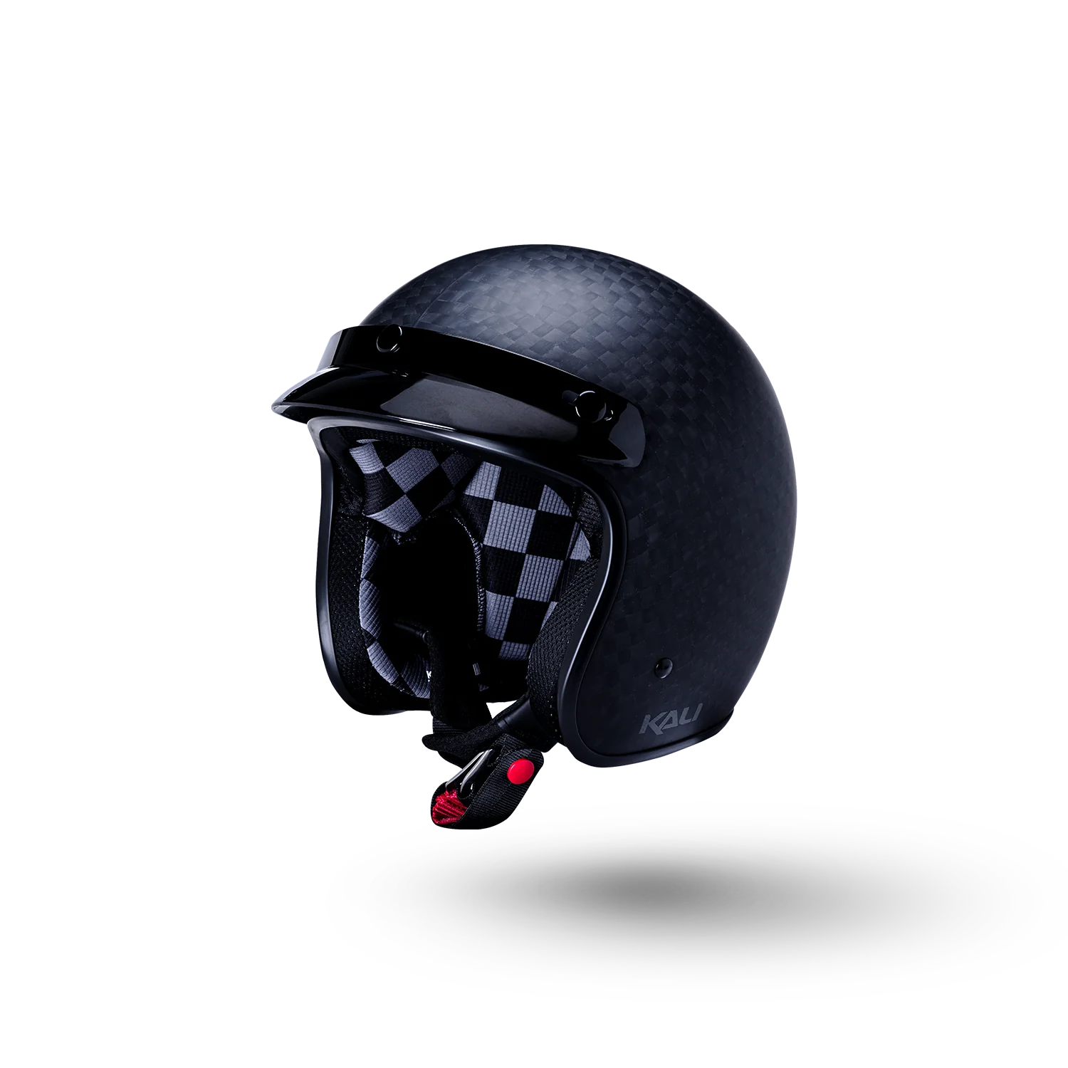 Kali Rava 2.0 Solid Matte Carbon Retro Open Face Motorcycle Helmet