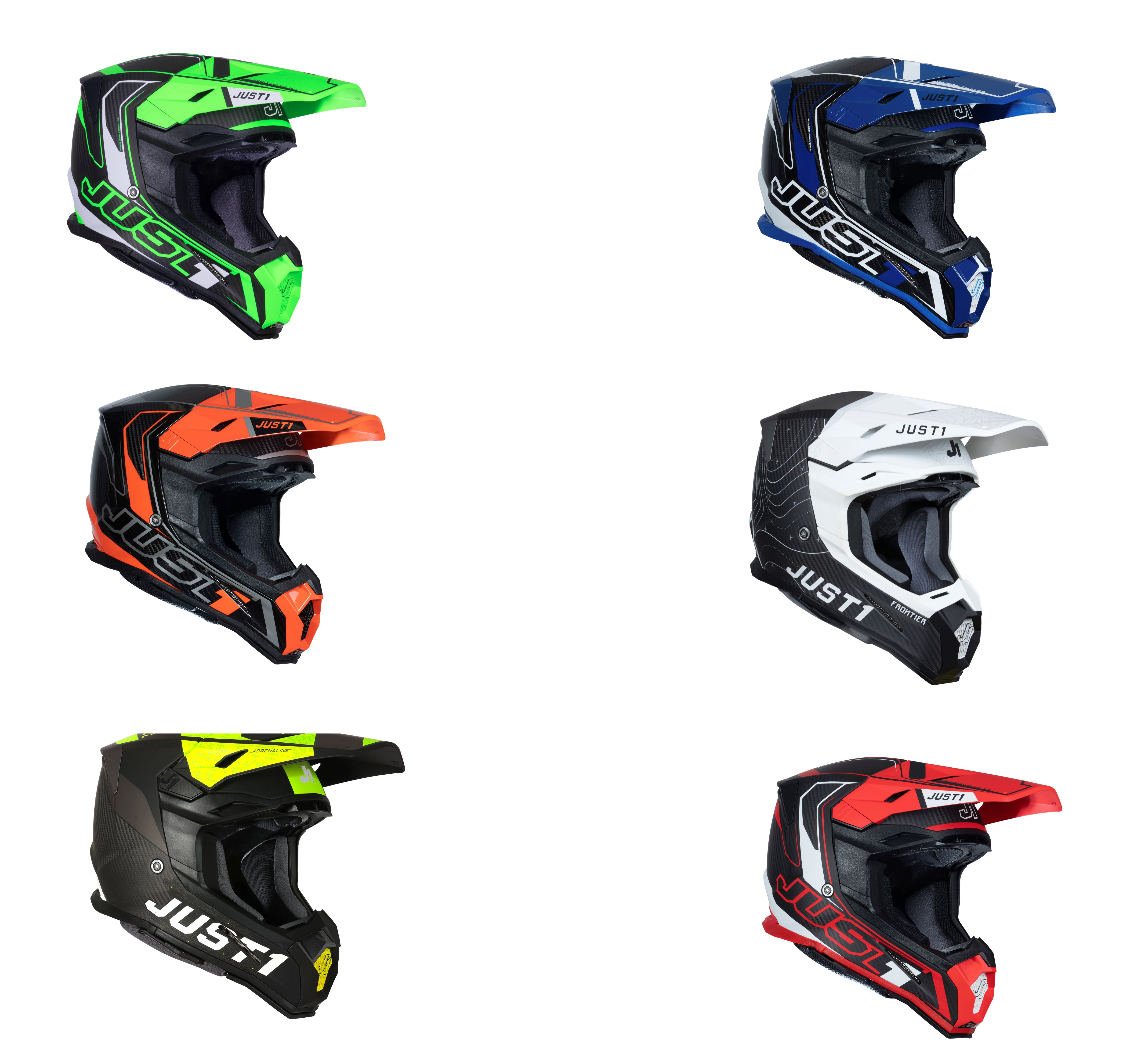 Just1 J22 Carbon Fluo 2.0 Helmet (6 Colors)