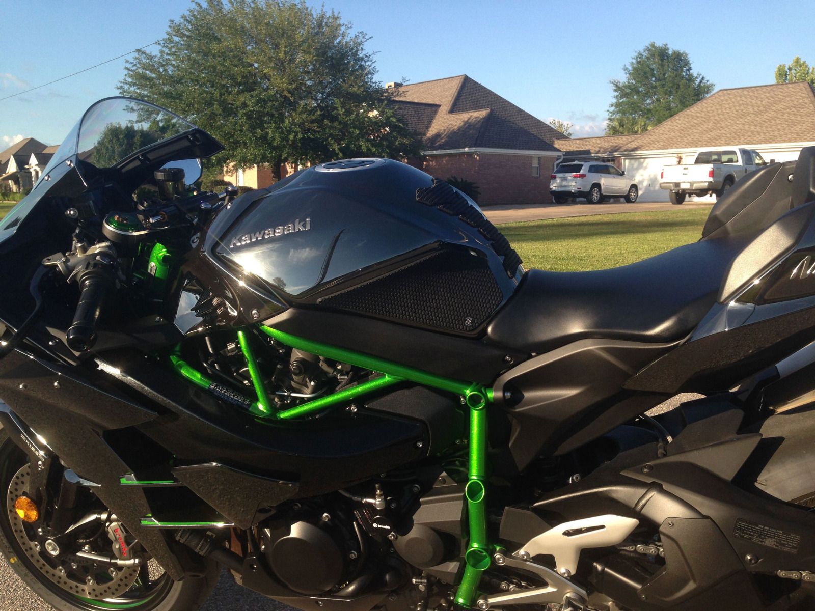 TechSpec 2015+ Kawasaki Ninja H2 Snake Skin Tank Grips