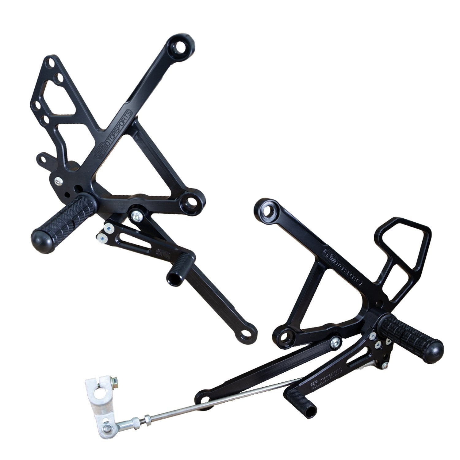 Woodcraft 2009-2021 Kawasaki Ninja 650  STD / GP Shift Complete Rearset Kit w/ Pedals