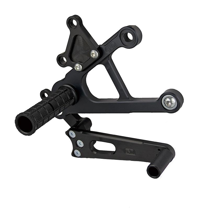 Woodcraft 2019-2021 Kawasaki Ninja ZX636 GP Shift OEM QS Complete Rearset Kit w/ Pedals