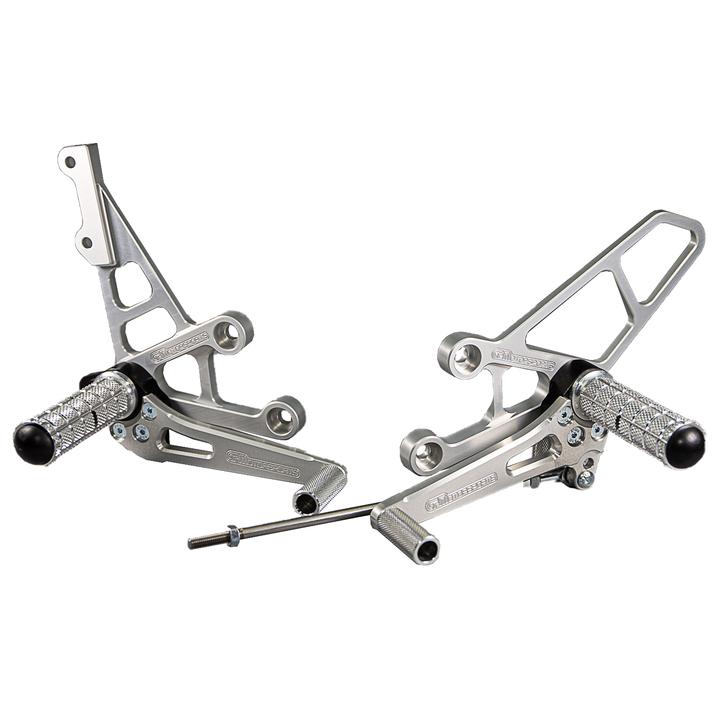 Woodcraft 1999-2002 Suzuki SV650 STD Shift Complete Rearset Kit w/ Pedals