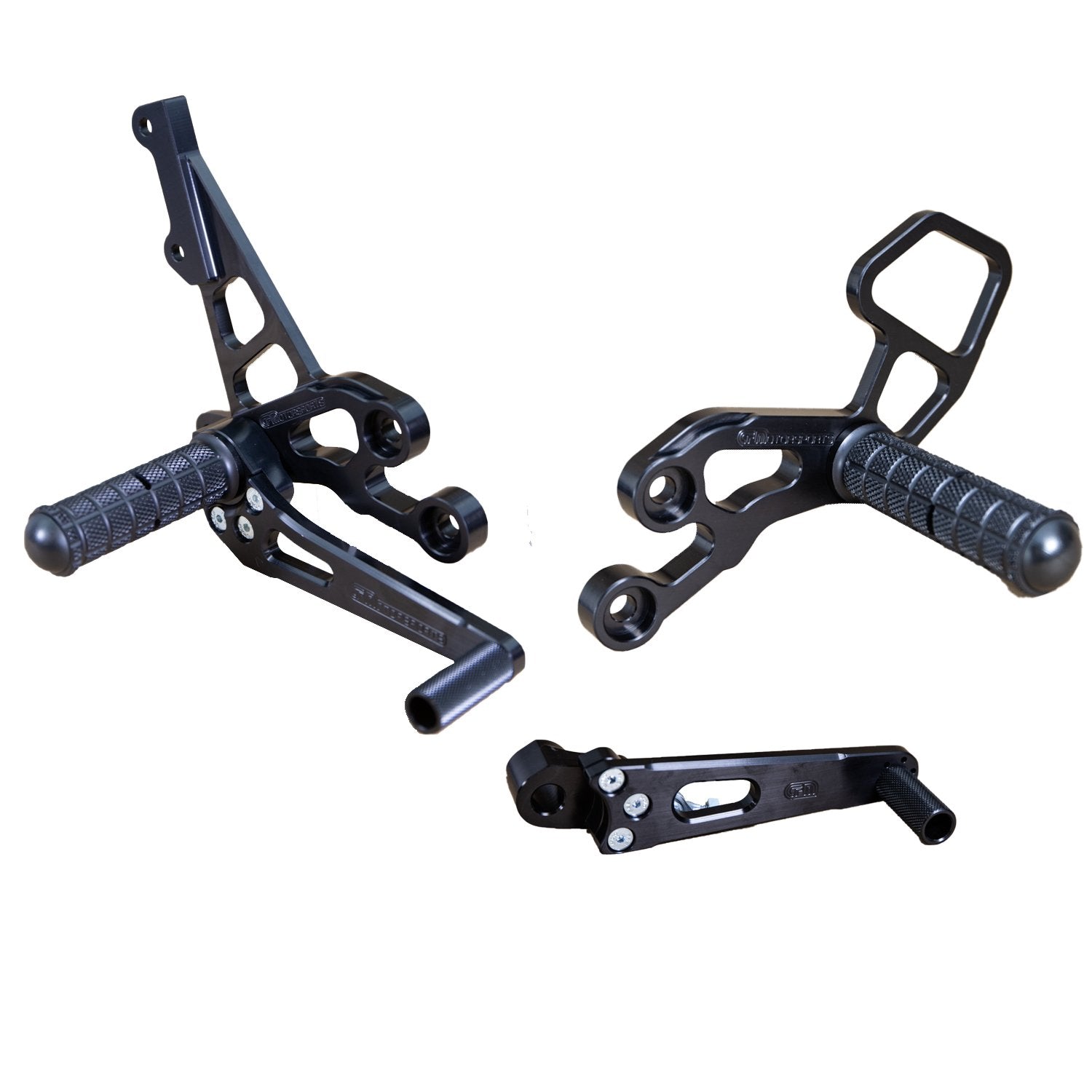 Woodcraft 2006-2010 Suzuki GSX-R600 GSXR750 STD/ GP Shift Complete Rearset Kit w/ Pedals