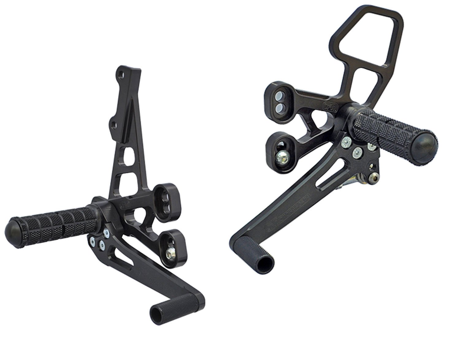 Woodcraft 2007-2008 Suzuki GSX-R1000 STD / GP Shift Complete Rearset Kit w/ Pedals