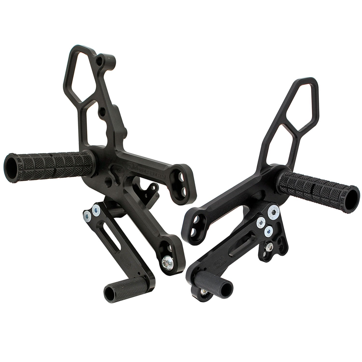 Woodcraft Yamaha R3 MT03 GP Shift Complete Rearset Kit w/ Pedals