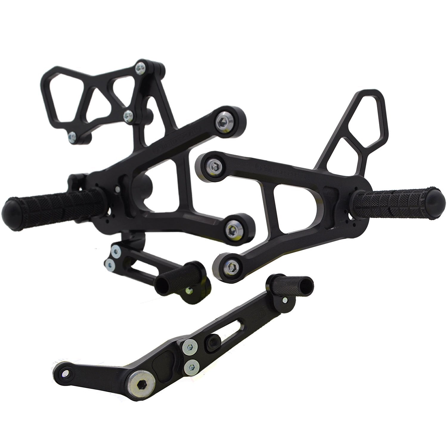 Woodcraft 2015-2021 Yamaha YZF R1 R1M R1S STD / GP Shift Complete Rearset Kit w/ Pedals