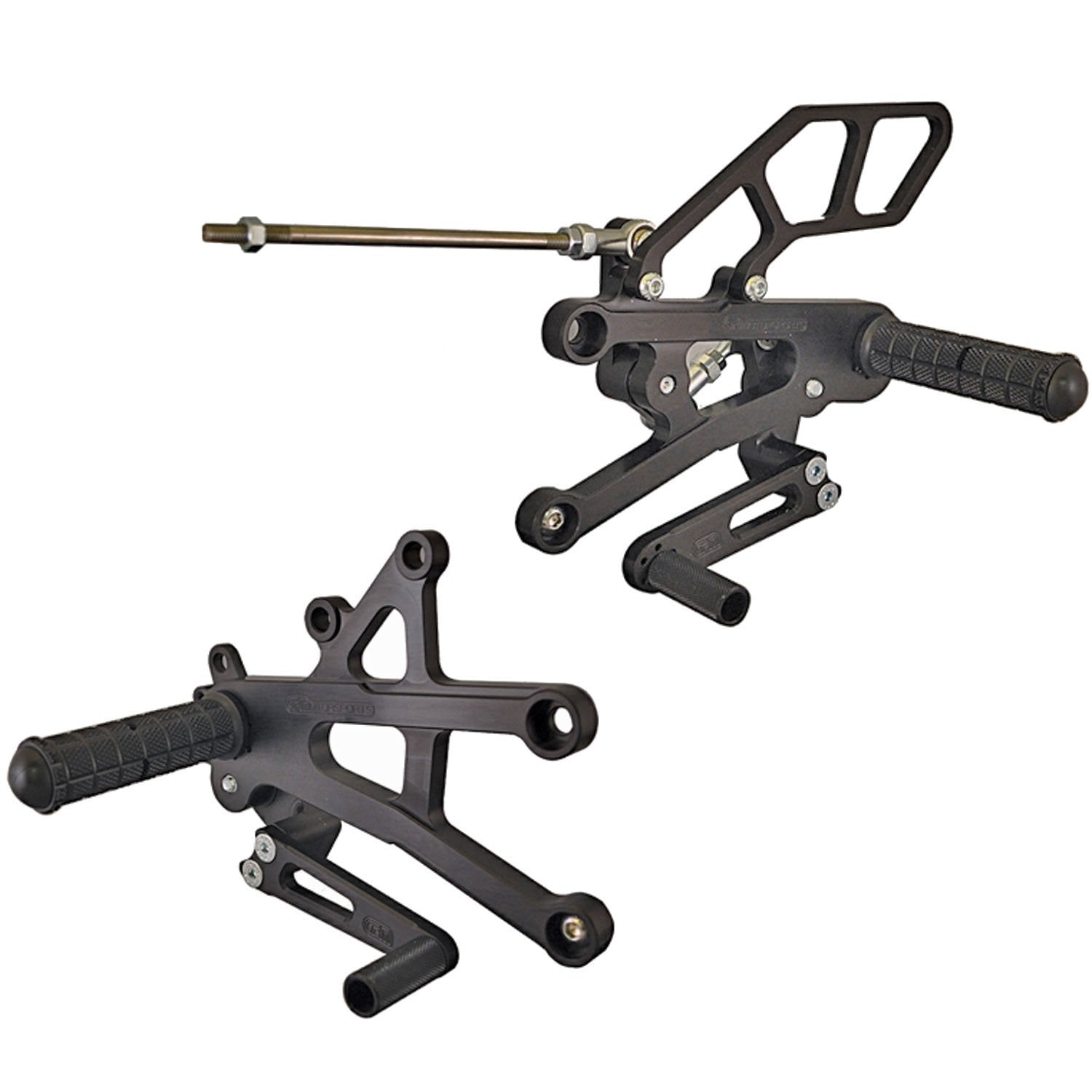 Woodcraft Triumph Daytona 675 675R GP Shift Complete Rearset Kit w/ Pedals