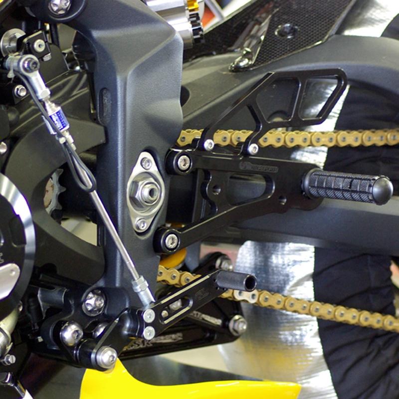 Woodcraft 2013-2017 Triumph Daytona 675 675R GP Shift Complete Rearset Kit w/ Pedals (NO QS)