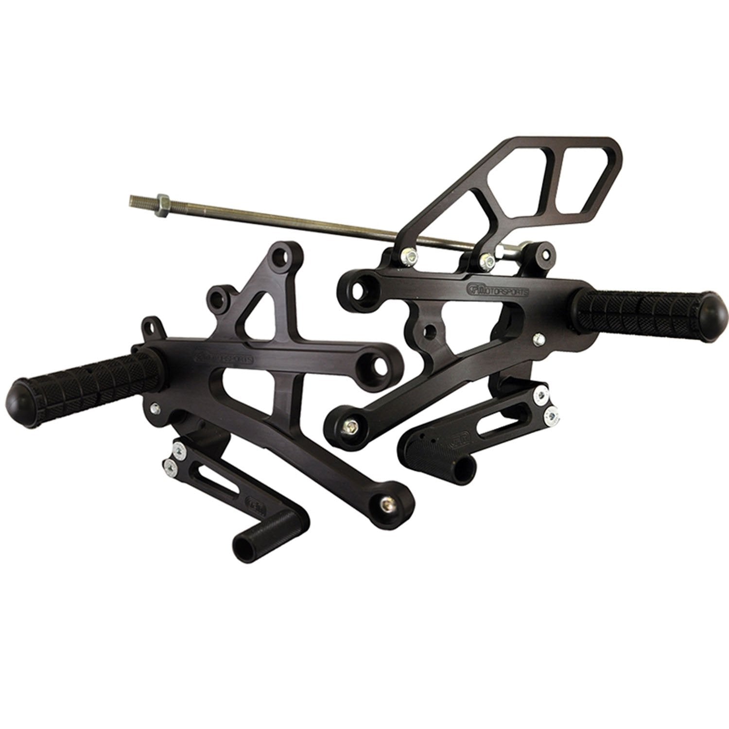 Woodcraft 2013-2016 Triumph Street Triple R STD Shift Complete Rearset Kit w/ Pedals (NO QS)