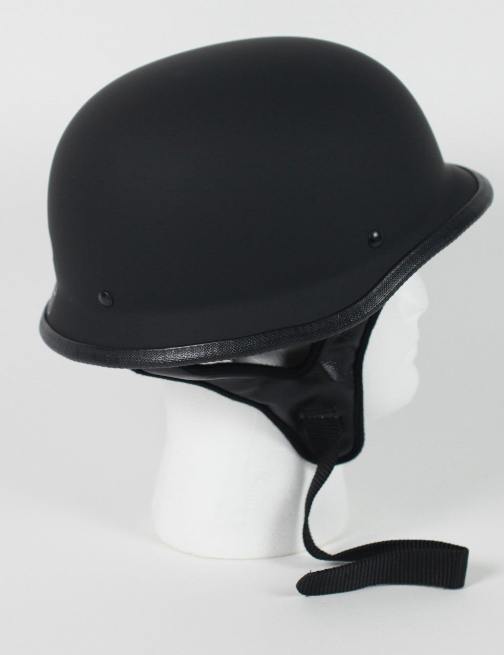 cheap german style motorcycle helmets Rodia Matte Black German Motorcycle Helmet