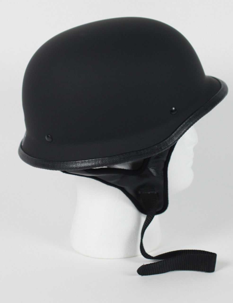 Rodia Matte Black German Motorcycle Helmet