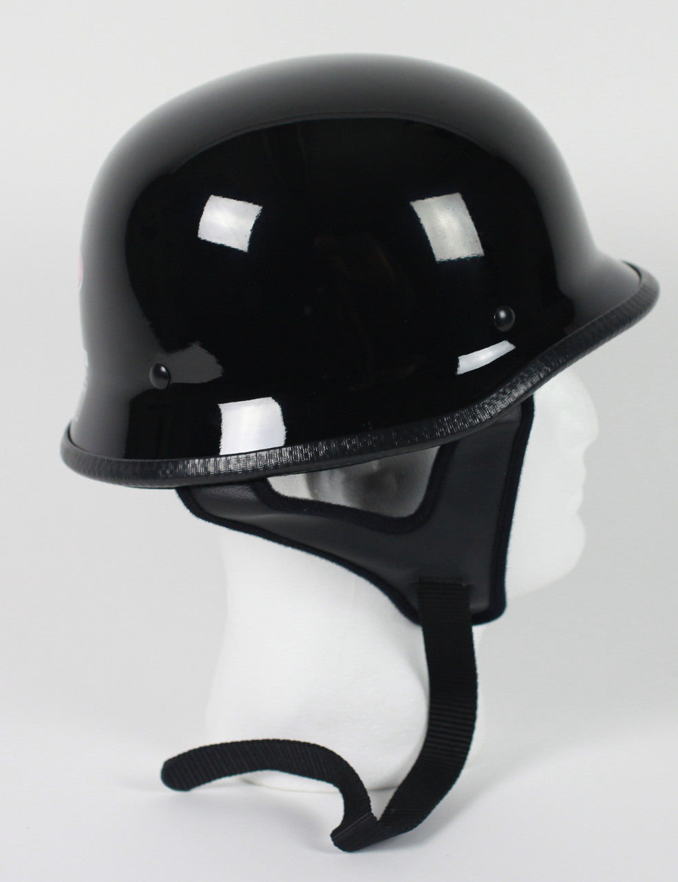 Rodia Gloss Black German Motorcycle Helmet