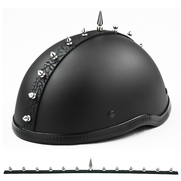 Stick On Metal Motorcycle Helmet Mohawk (7 Styles)