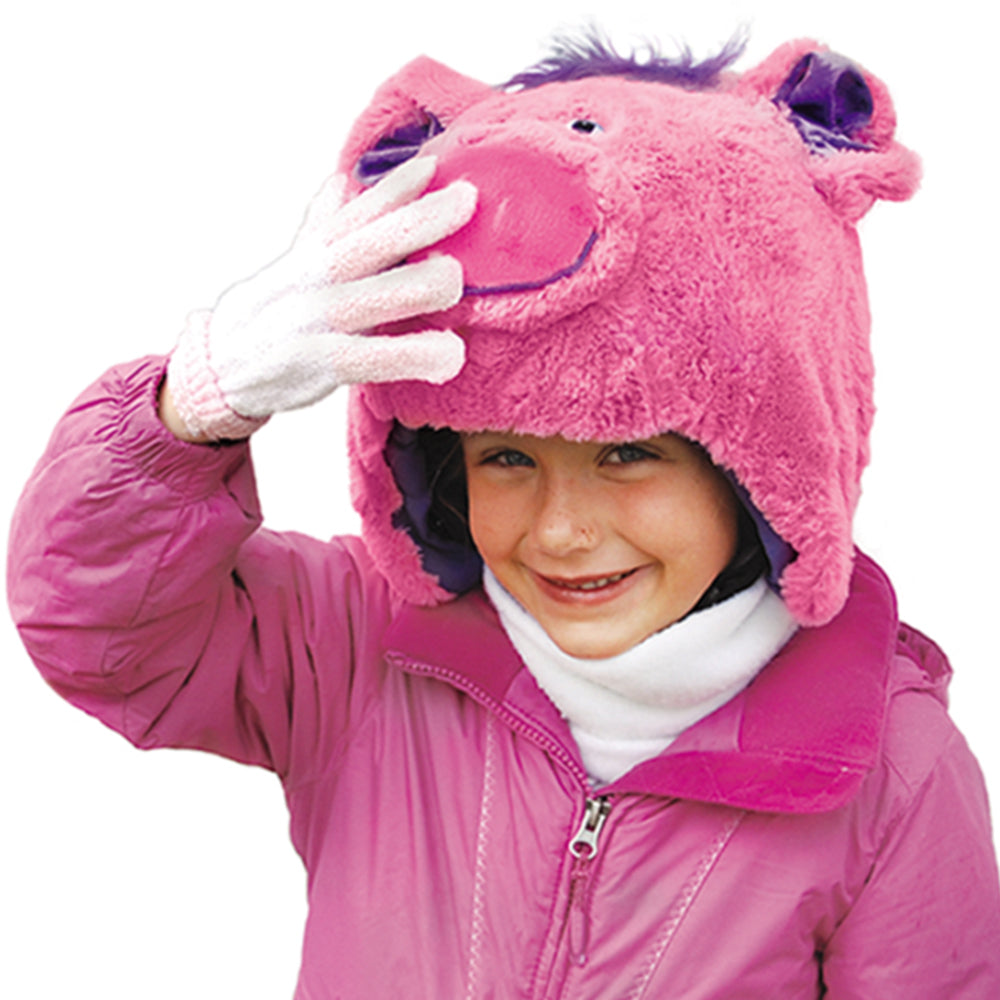 CrazeeHeads Poppi The Pig Ski Helmet Cover
