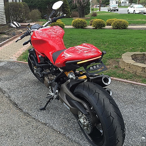 NRC 2014 - 2016 Ducati Monster 1200 Stealth LED Turn Signal Lights & Fender Eliminator