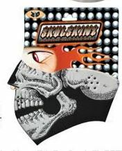 Sketched Skull Protective Neoprene Half Face Ski Mask