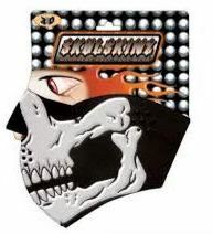 Cartoon Skull Protective Neoprene Half Face Ski Mask