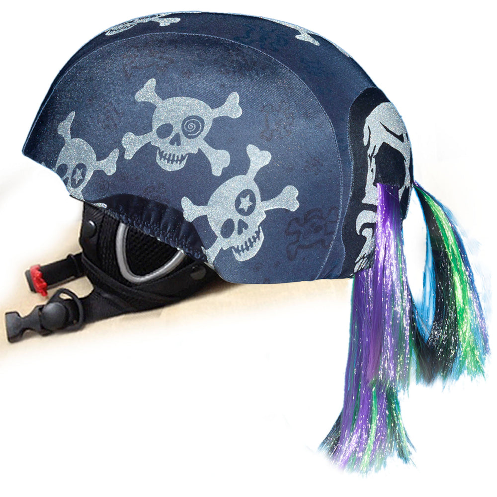 CrazeeHeads Skullz N Bones Ski Helmet Cover