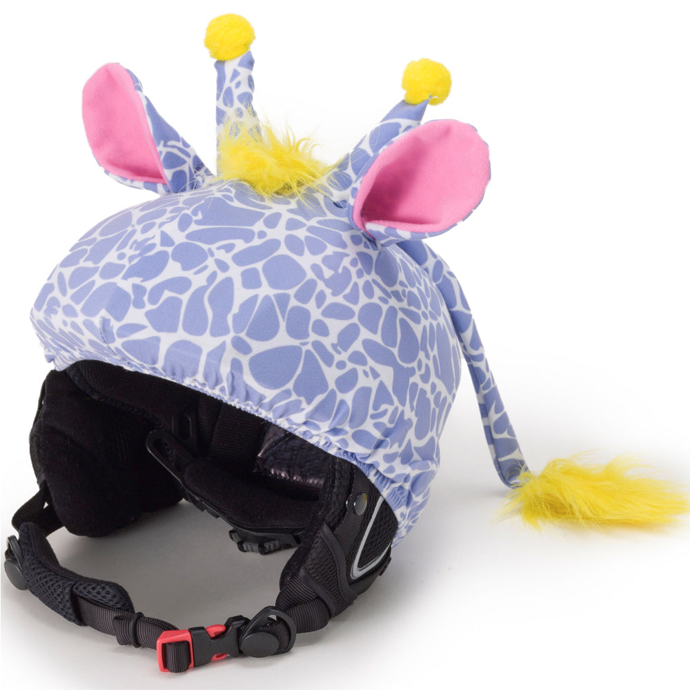 CrazeeHeads Stretch The Purple Giraffe Ski Helmet Cover