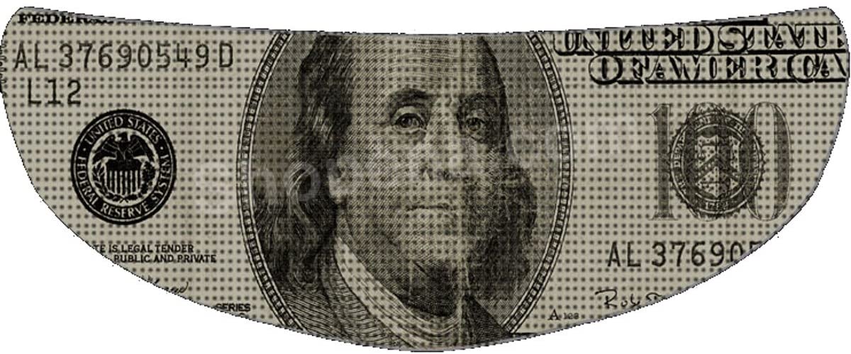 Skullskins Big Bucks Motorcycle Helmet Shield Sticker