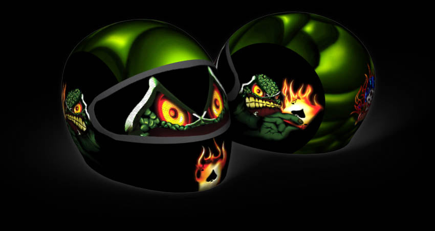 Skullskins Ace Of Spades Full Face Motorcycle Helmet Cover
