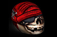 Skullskins Ancient Pirate Full Face Motorcycle Helmet Cover