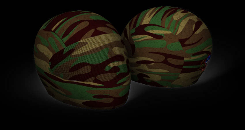 Skullskins Army Camo Full Face Motorcycle Helmet Cover