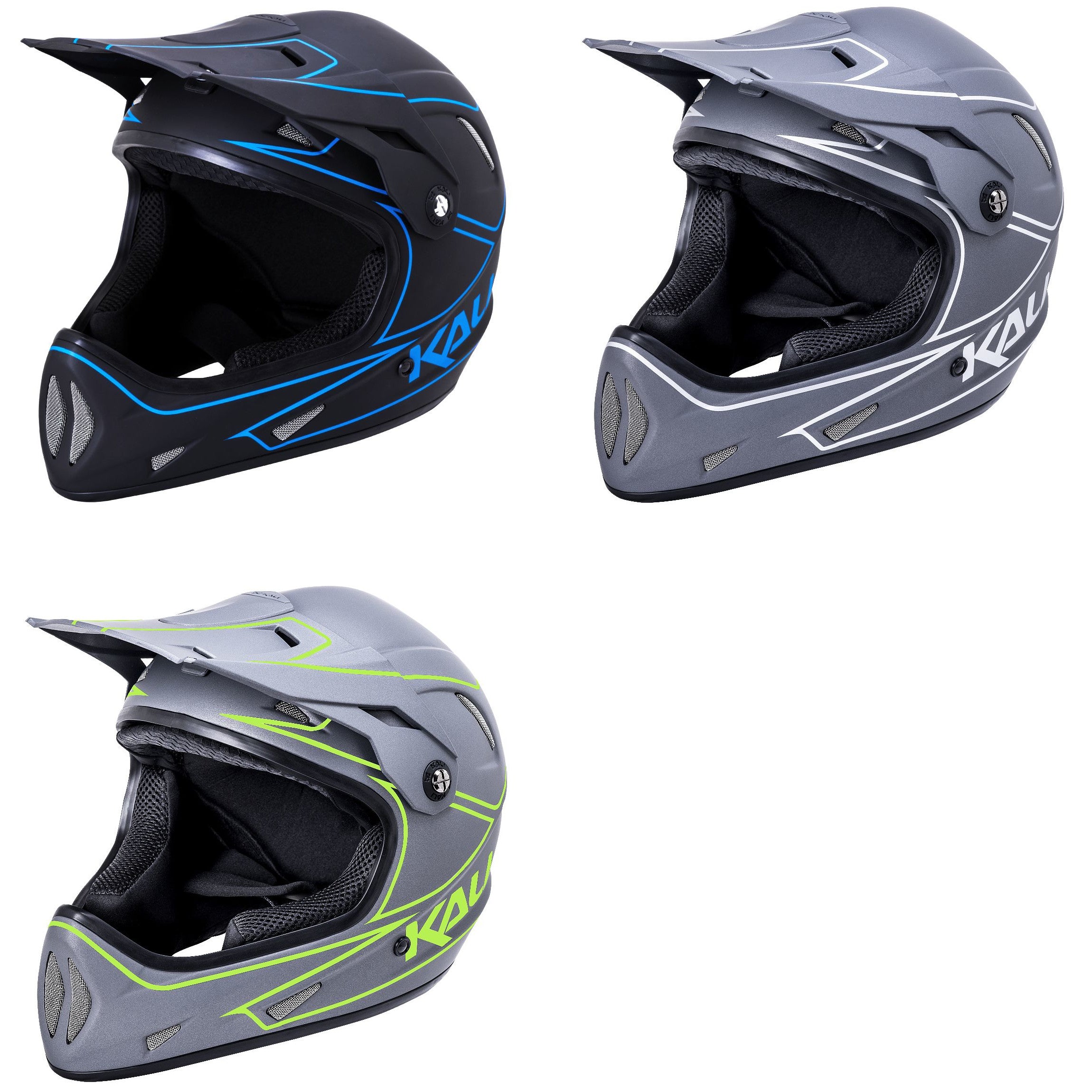 Kali Protectives Alpine Rage Full Face Off Road Mountain Bike Helmet  (YS – XL)