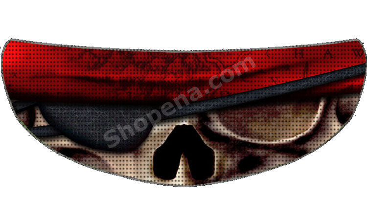 Skullskins Ancient Pirate Motorcycle Helmet Shield Sticker