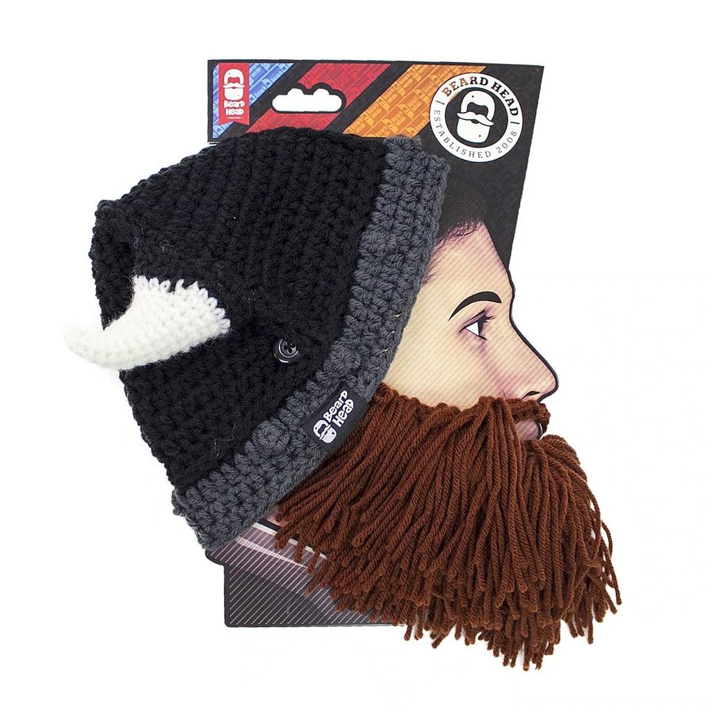 Beard Head Barbarian Looter Bearded Face Mask & Hat (3 Colors)