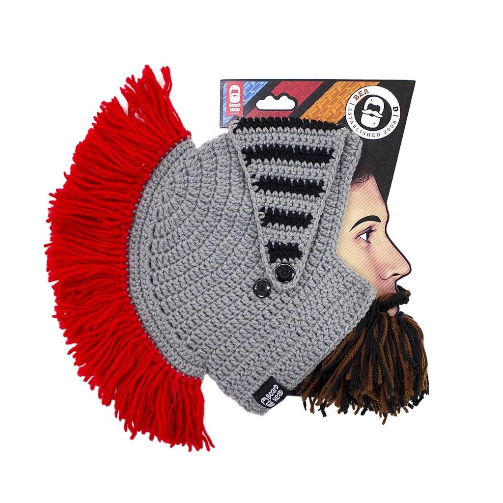 Beard Head Barbarian Knight Bearded Face Mask & Hat (3 Colors)