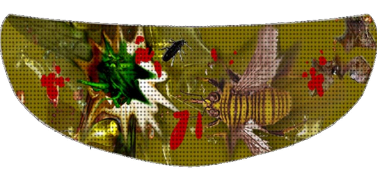 Skullskins Brown Bug Splat Motorcycle Helmet Shield Sticker