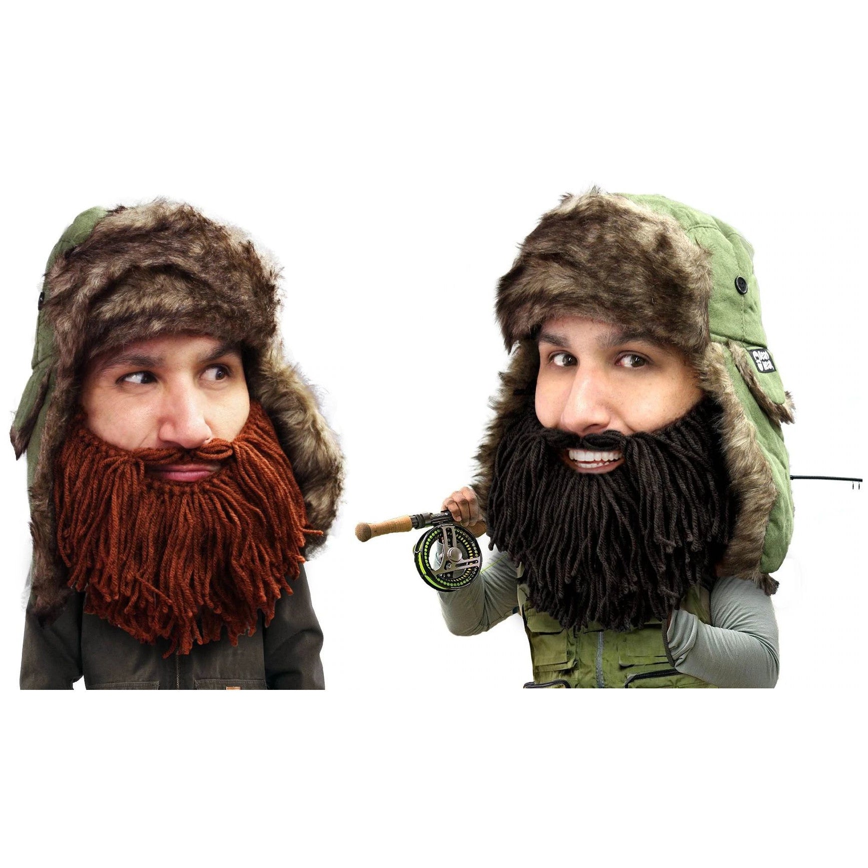 Beard Head Barbarian Trapper Bearded Face Mask & Hat (2 Colors)