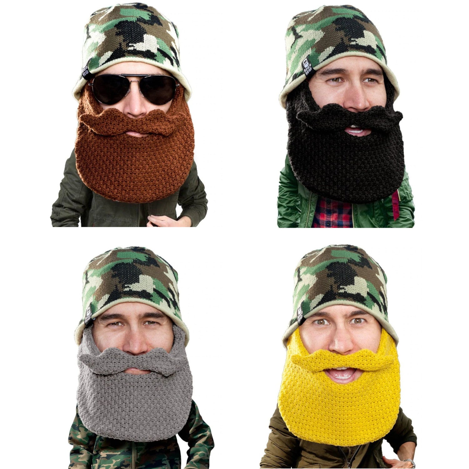 Beard Head Classic Major Bearded Face Mask & Hat (4 Colors)