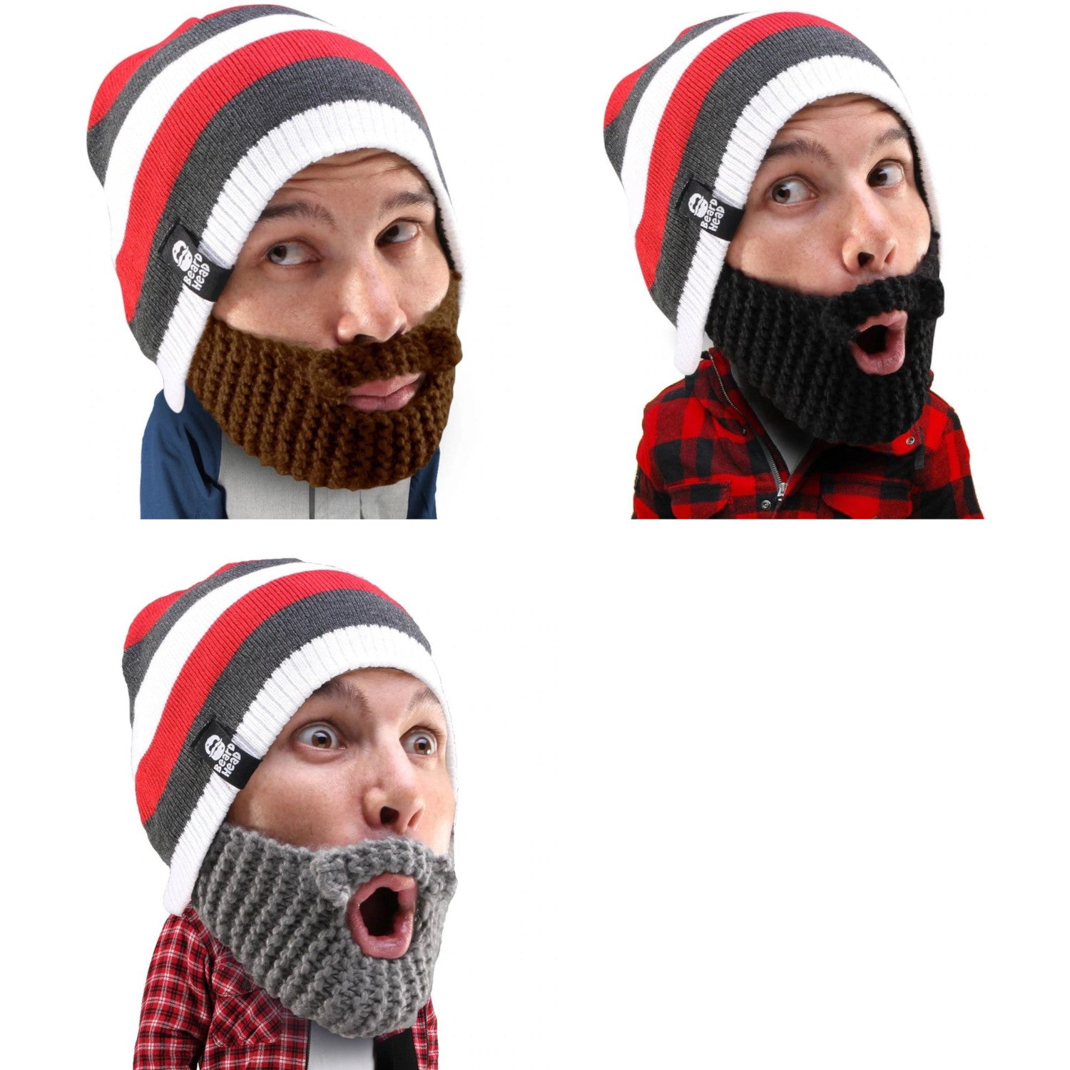 Beard Head Stubble Cruiser Bearded Face Mask & Hat (3 Colors)
